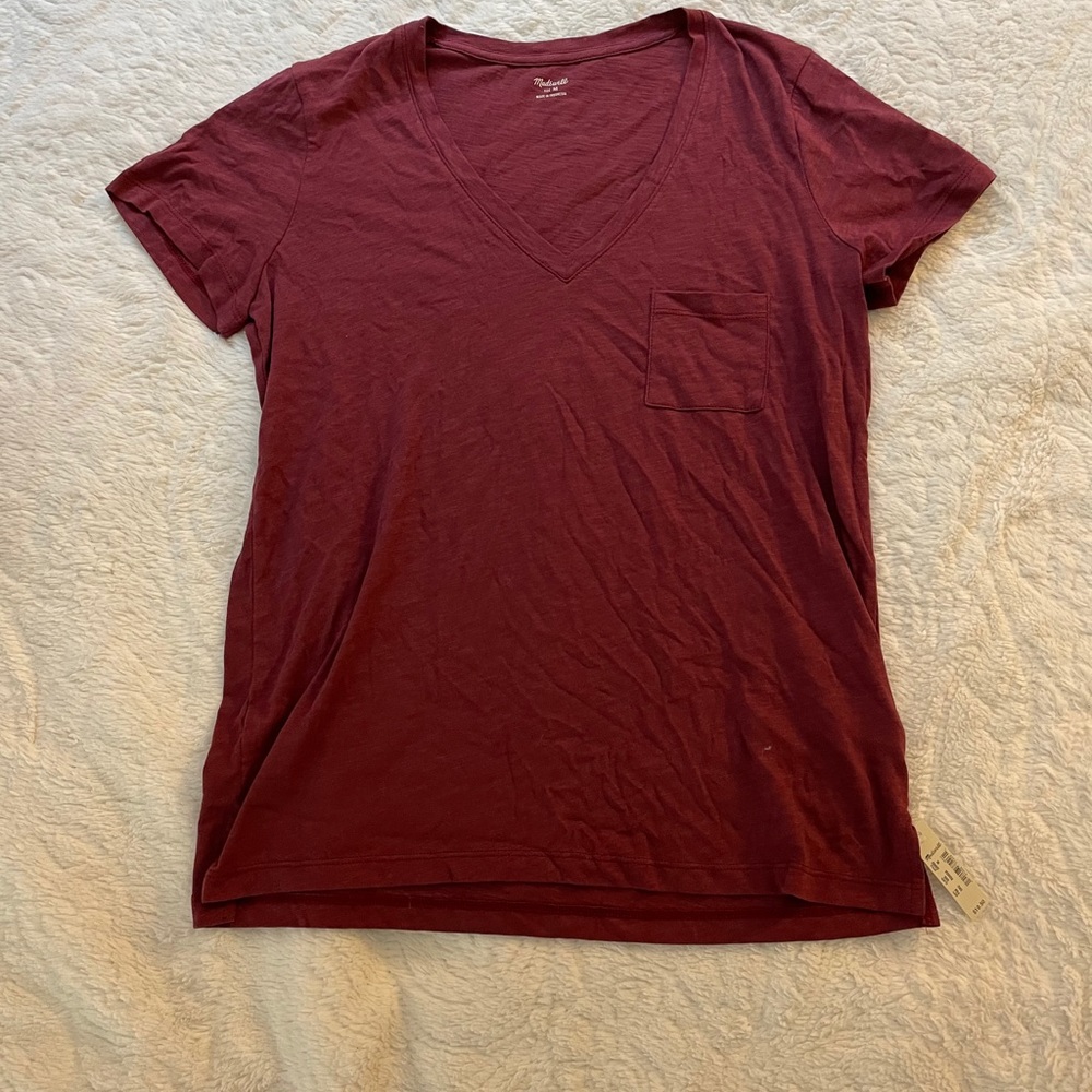Madewell V-Neck Pocket Tee